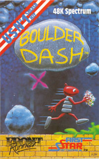 Boulder Dash box art for ZX Spectrum